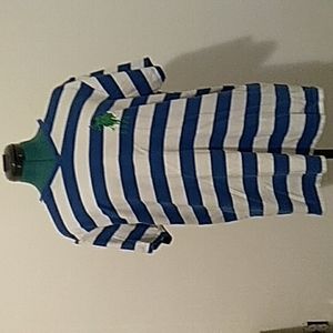 Large Blue & White Striped U.S. Polo Assn Shirt